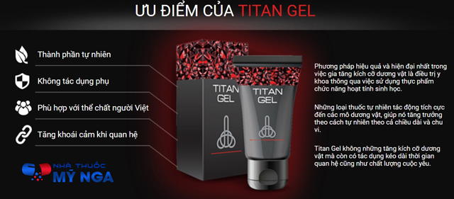 ưu điểm gel titan