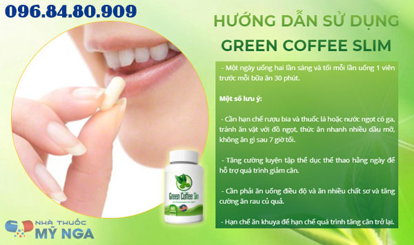 hướng dẫn sử dụng green coffee slim