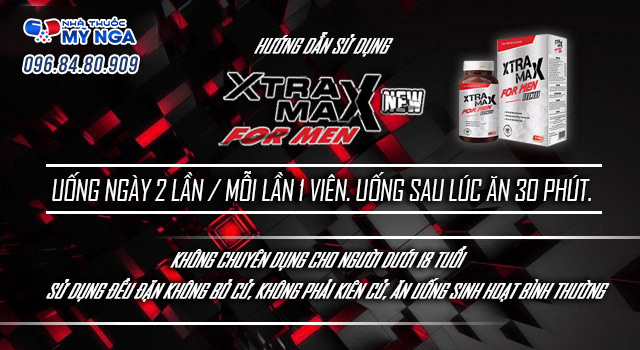 cách sử dụng xtramax for men