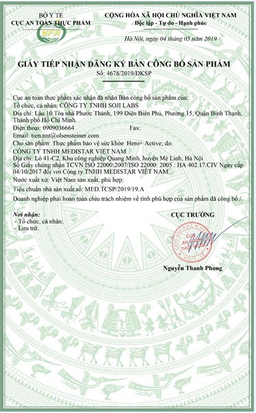chứng nhận hero+ active