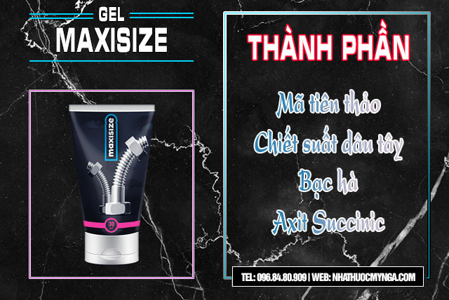 thành phần gel maxisize