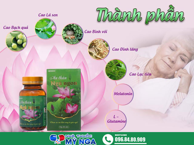 Thành phần của sản phẩm An Thần Ngủ Ngon Benmax