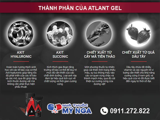 Thành phần của sản phẩm Atlant Gel