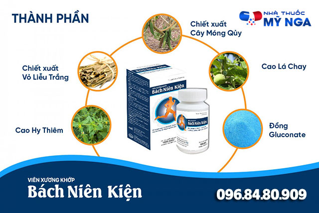 thành phần có trong sản phẩm bách niên kiện