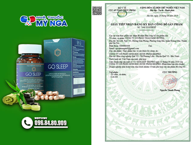Chứng nhận sản phẩm Go Sleep
