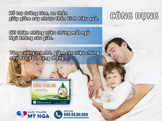 Công dụng của sản phẩm Liên Tâm An