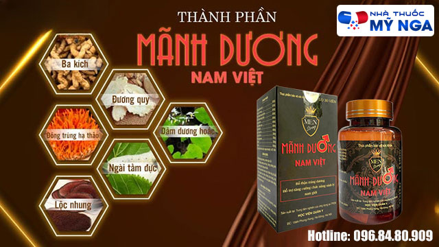 thành phần có trong sản phẩm mãnh dương nam việt