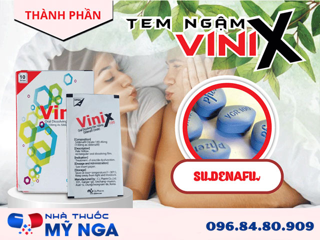 thành phần có trong tem ngậm vinix
