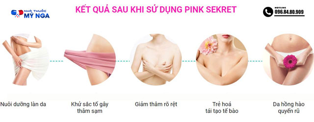 Hiệu quả khi dùng sản phẩm Pink Sekret