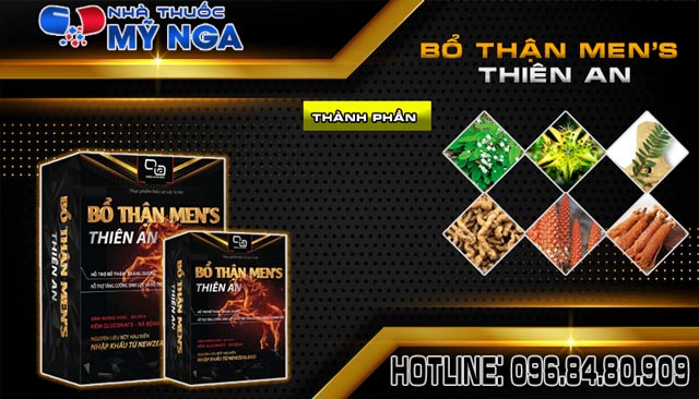 Thành phần sản phẩm Bổ Thận Men's Thiên An