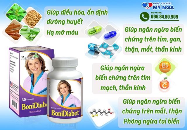 Công dụng của BoniDiabet