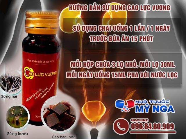 Hướng dẫn sử dụng sản phẩm Cao Lực Vương