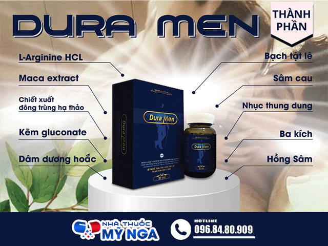 Thành phần của sản phẩm Dura Men