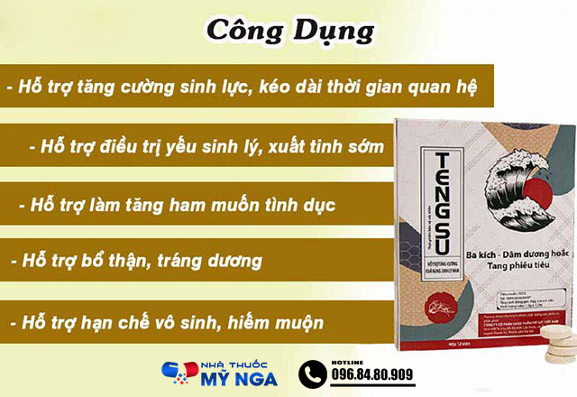 Công dụng của sản phẩm Kẹo ngậm Tengsu