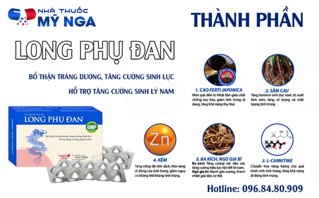 Thành phần Long Phụ Đan