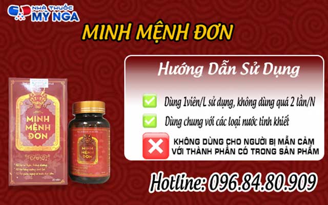 Hướng dẫn sử dụng Minh Mệnh Đơn