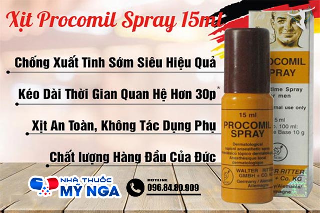 Công dụng của sản phẩm Procomil Spray