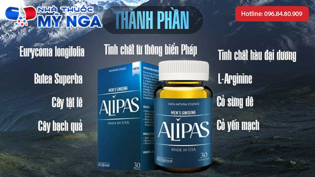 Thành phần Sâm Alipas