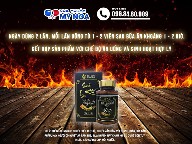 Hướng dẫn sử dụng sản phẩm Sinh Khí Lực