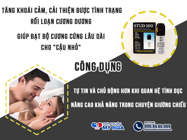 Công dụng của sản phẩm Stud 100
