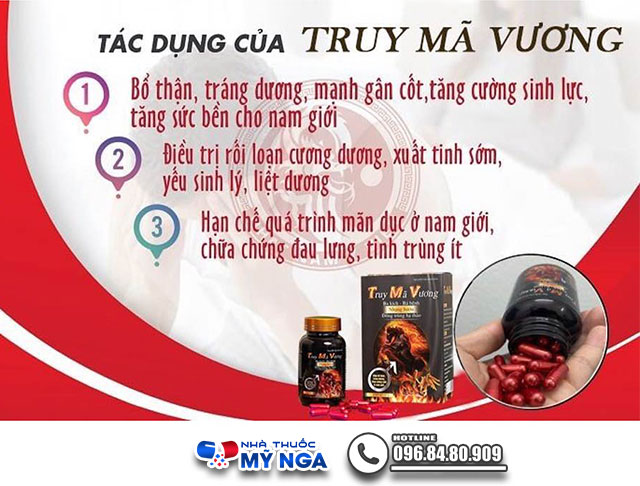 Công dụng của sản phẩm Truy Mã Vương