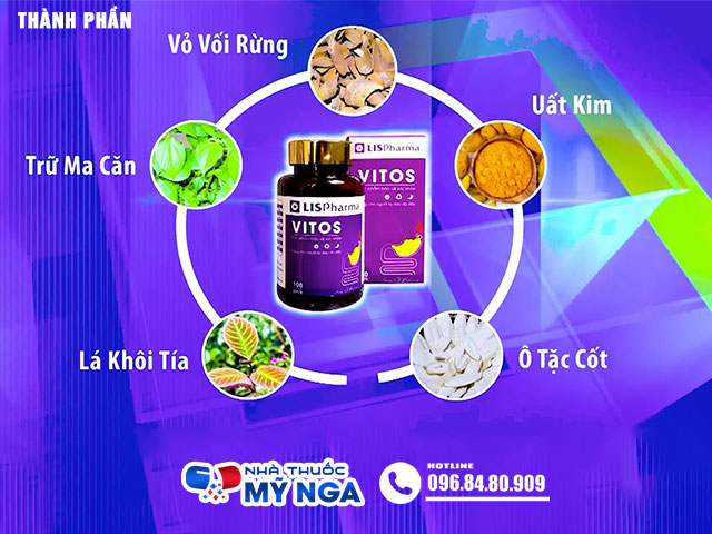 Thành phần của sản phẩm Vitos