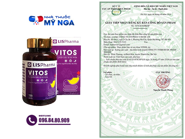 Giấy chứng nhận sản phẩm Vitos