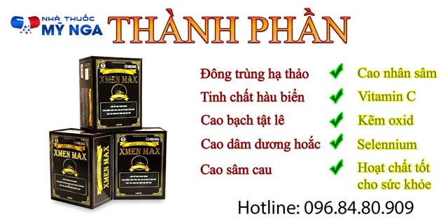 Thành phần của XMEN MAX