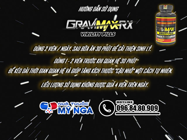 Cách dùng sản phẩm Gravimax RX