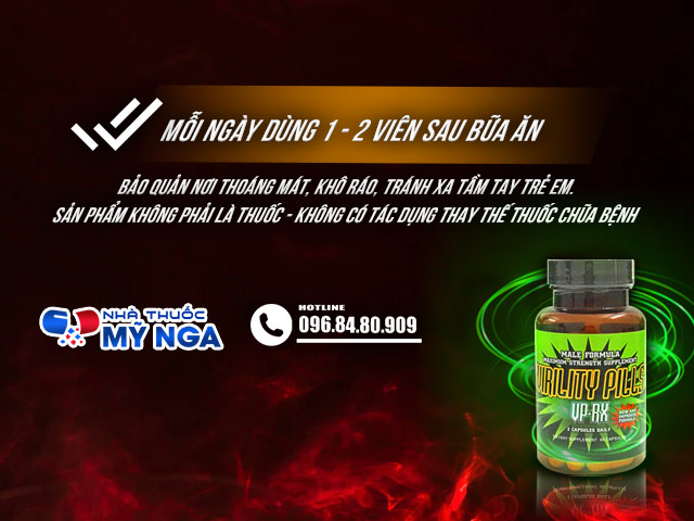 Cách dùng Virility Pills VP-RX