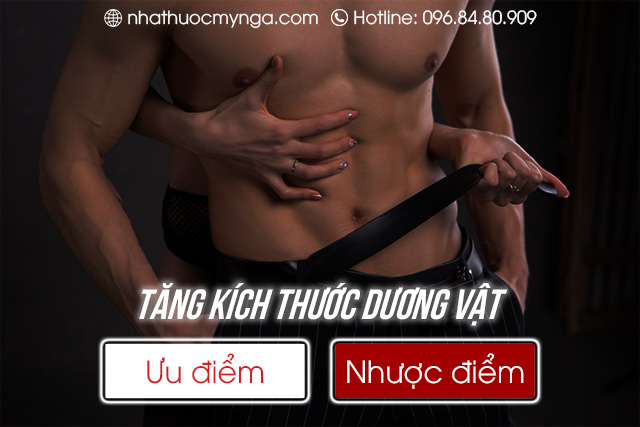 ưu điểm của tăng kích thước dương vật