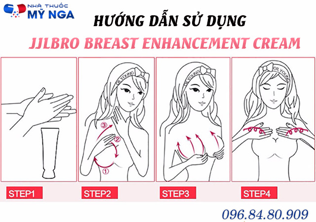 hướng dẫn sử dụng jjlbro breast enhancement cream