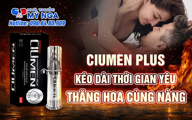 chai xịt chống xuất tinh sớm ciumen plus