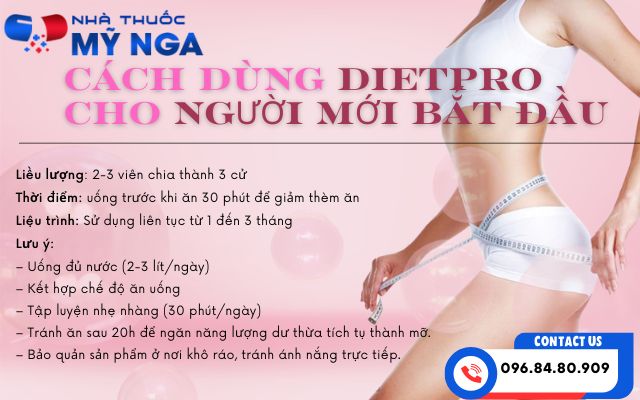 Cách dùng dietpro cho người mới bắt đầu