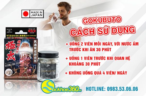 Hướng dẫn sử dụng Gokubuto đúng cách để đạt hiệu quả tốt
